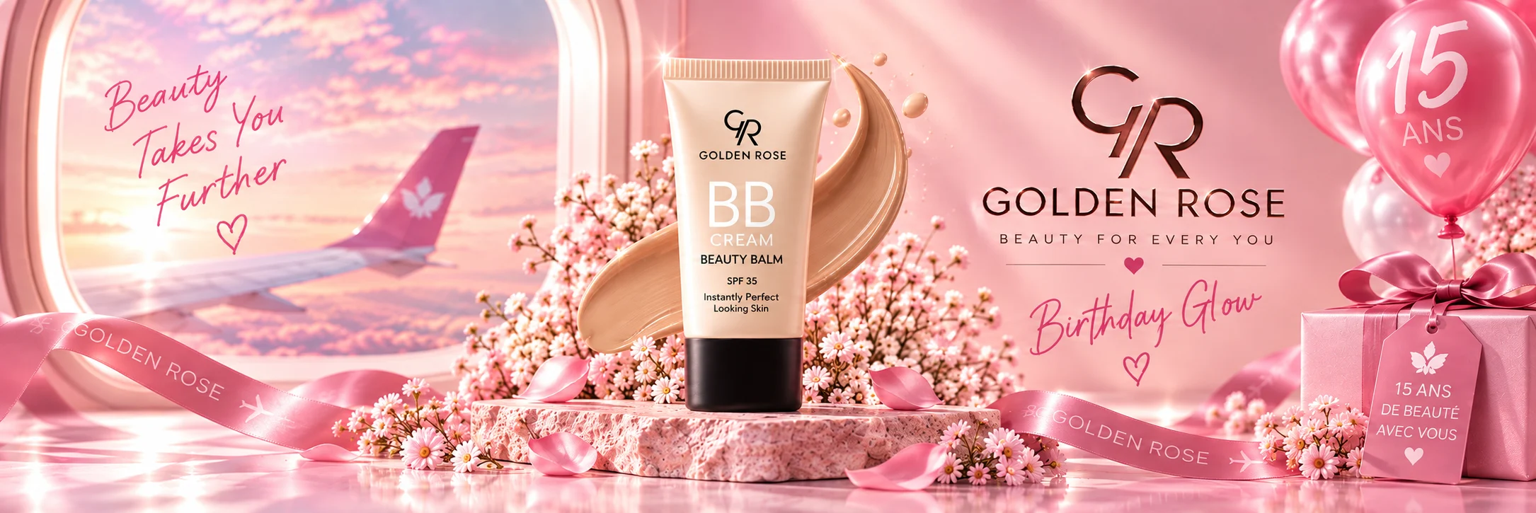 Golden Rose — BB Cream Beauty Balm, Birthday Glow, voir la marque