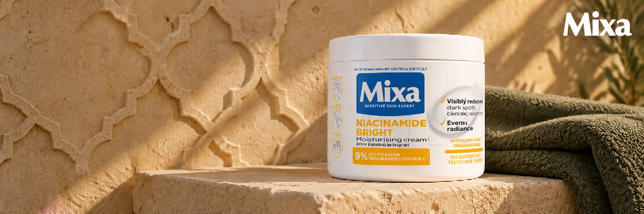 Mixa — crème Niacinamide Bright