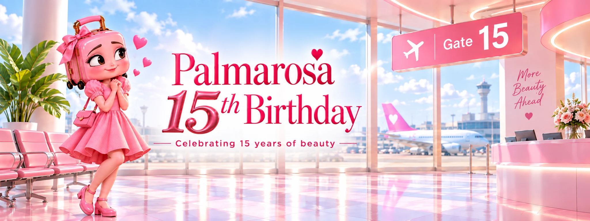 Palmarosa fête ses 15 ans — 15 ans de beauté, Gate 15