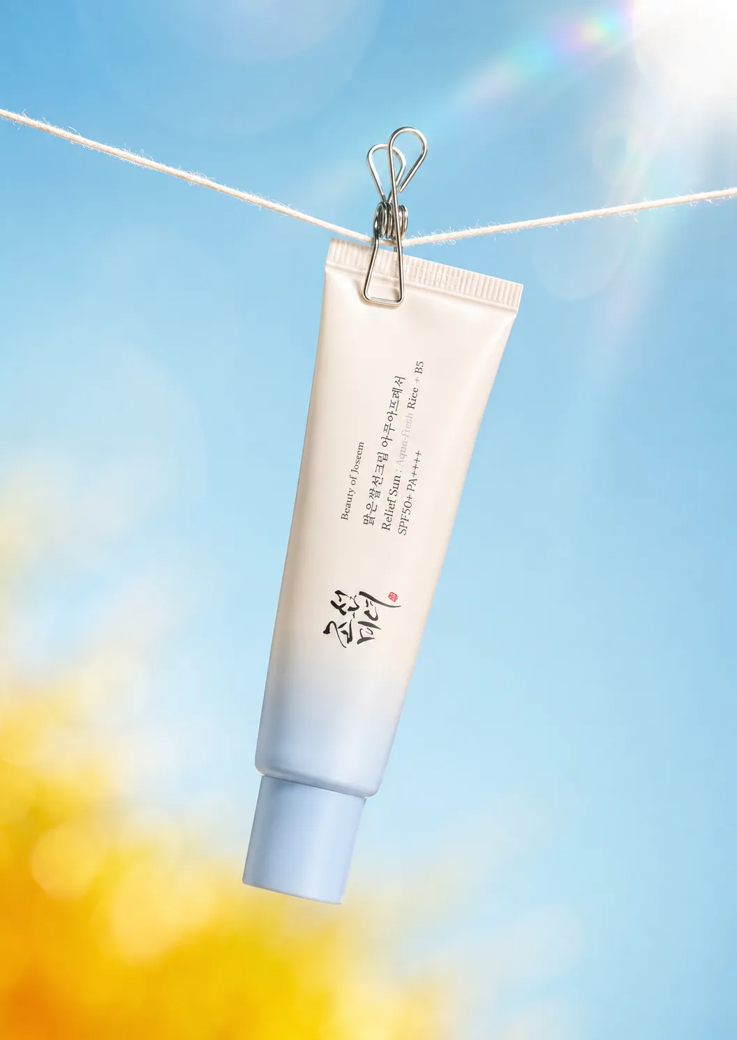 Étape 5 — protéger : écran solaire coréen à texture légère