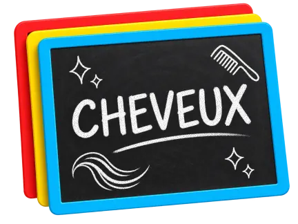 Ardoise « Cheveux »