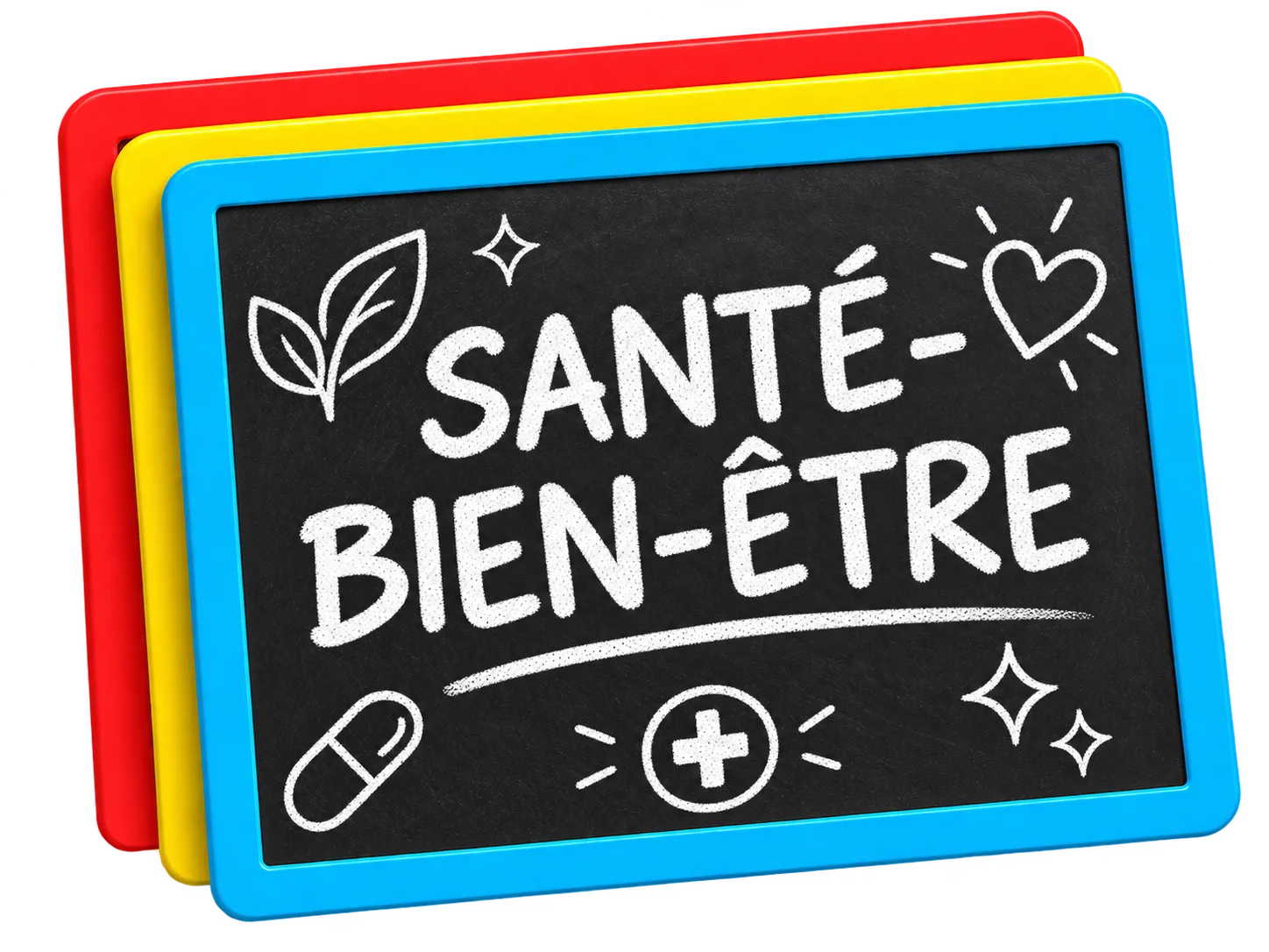 Ardoise « Santé & bien-être »
