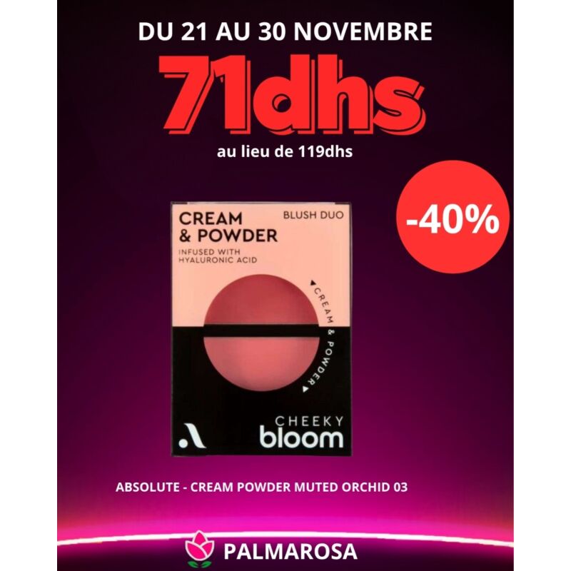 ABSOLUTE - CREAM POWDER MUTED ORCHID 03