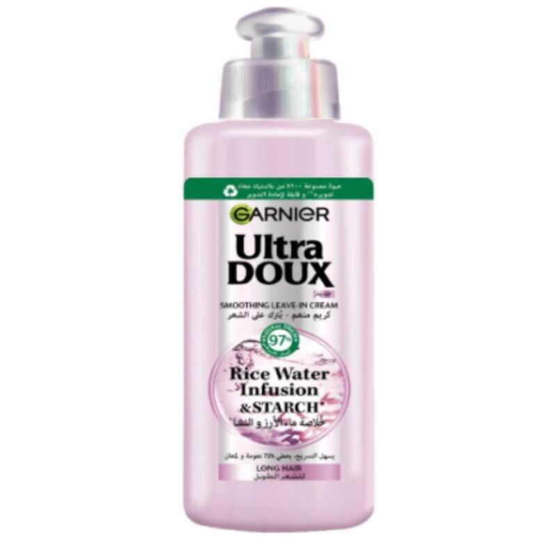 GARNIER - ULTRA DOUX SOIN SANS RINÇAGE RICE WATER 200ML