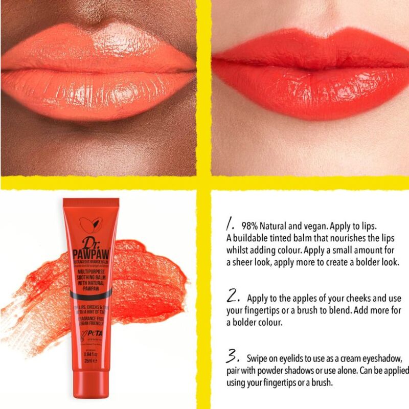 DR PAWPAW - TINTED OUTRAGEOUS ORANGE BALM