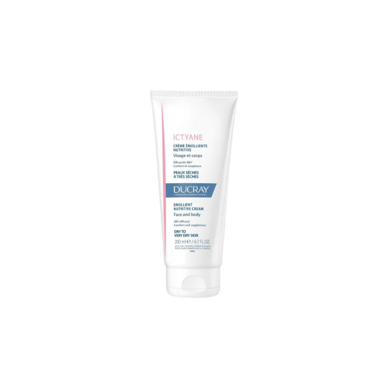 DUCRAY - ICTYANE CRÈME ÉMOLLIENTE NUTRITIVE VISAGE ET CORPS 200 ML