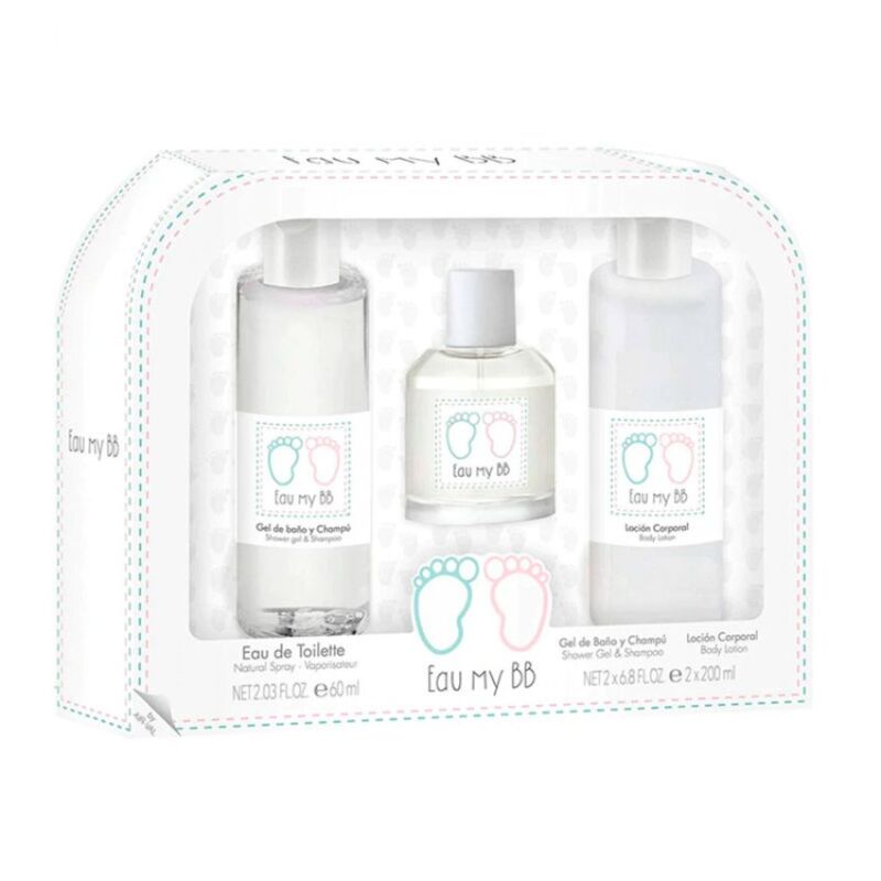 EAU MY BB - SET BEBE COFFRET PARFUM EDT 60ML ,GEL ET LOTION 2*200ML