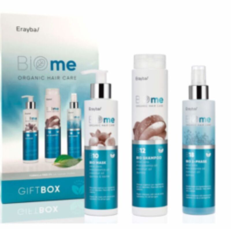 ERAYBA - BIOME GIFT BOX BIO SHAMPOOING 250ML  BIO MASK 200ML  BIO 2 PHASE 200ML