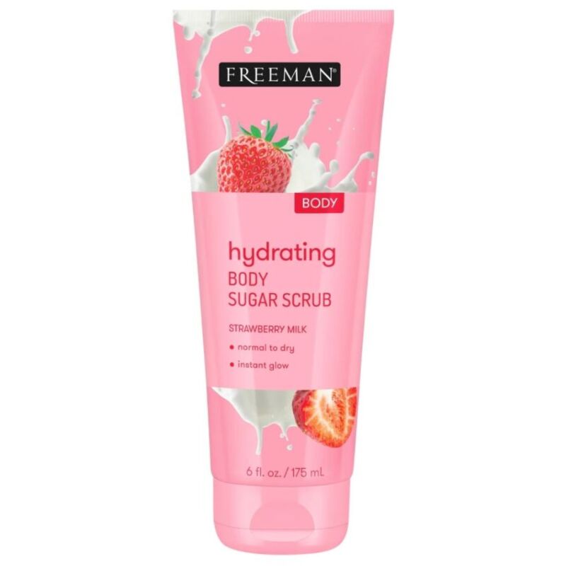 FREEMAN - HYDRATING BODY SUGAR SCRUB STRAWBERRY MILK