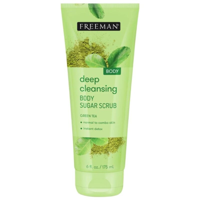 FREEMAN - DEEP CLEANSING BODY SUGAR SCRUB GREEN TEA