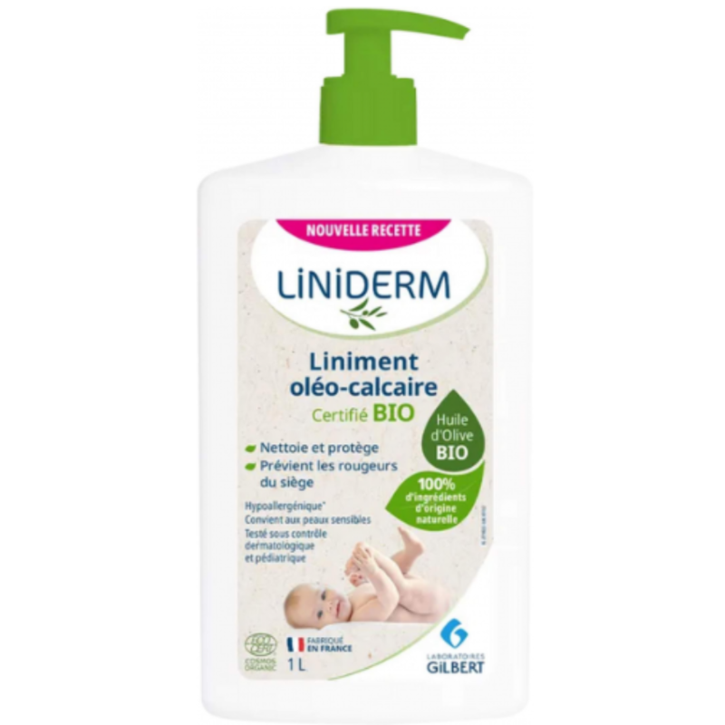GILBERT - LINIDERM LINIMENT OLEO-CALCAIRE BIO FLACON-POMPE 1L 