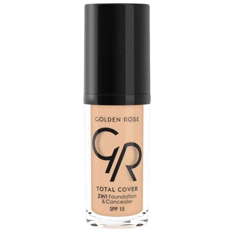 GOLDEN ROSE TOTAL COVER 2IN1FPOUNDATION & CONCEALER 13 NATUREL TAN