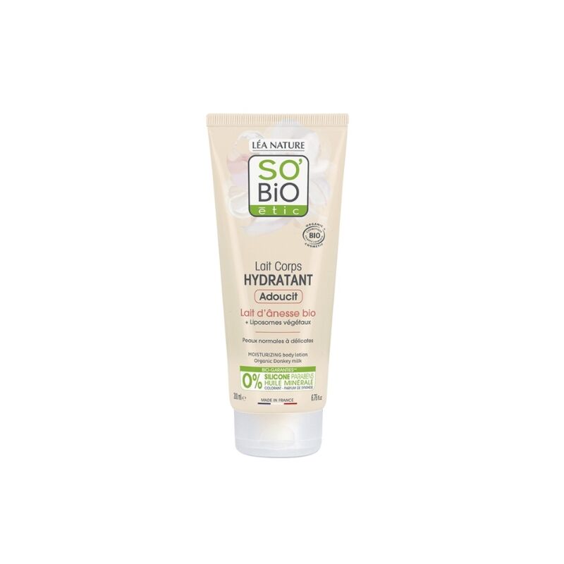 LEA NATURE - SO BIO -  LAIT CORPS HYDRATANT LAIT D’ÂNESSE BIO 200ML