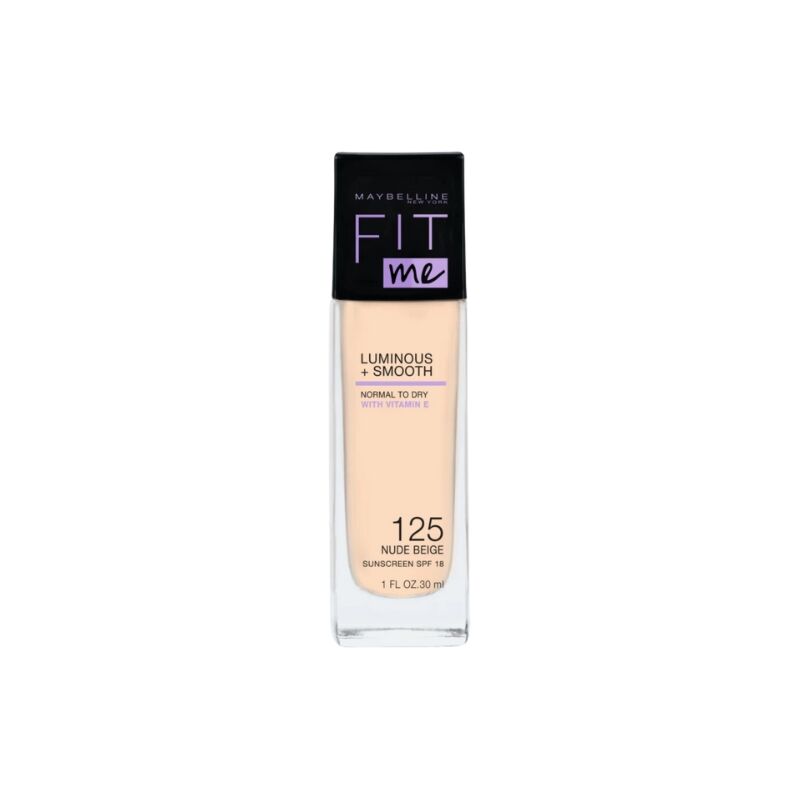 MAYBELLINE - FIT ME LUMINOUS   SMOOTH FOND DE TEINT 125 NUDE BEIGE