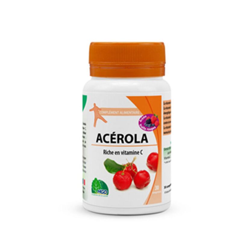 MGD NATURE - ACÉROLA ARÔME FRUITS ROUGES 30 COMPRIMÉS