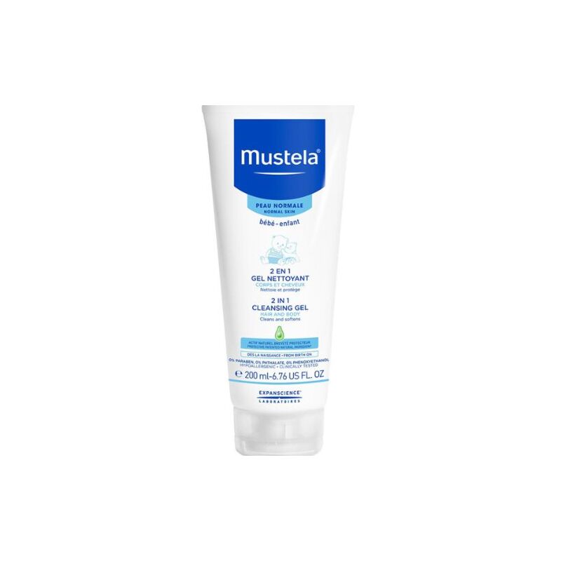 MUSTELA - GEL NETTOYANT 2 EN 1 200ML CHEVEUX ET CORPS