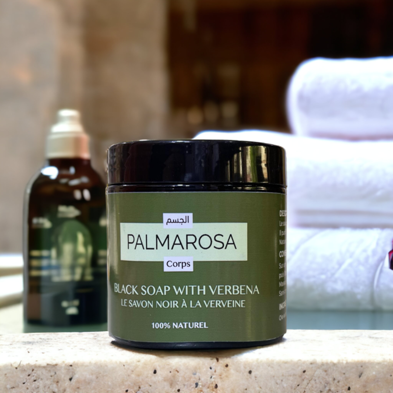PALMAROSA - BLACK SOAP WITH VERBENA