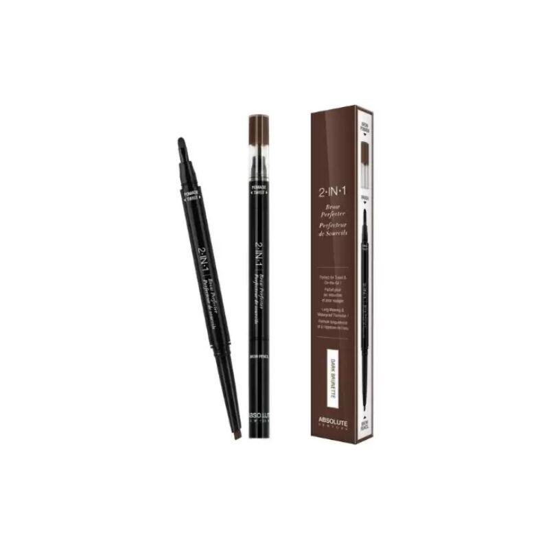 ABSOLUTE - 2 EN 1 BROW PERFECTER DARK BRUNETTE