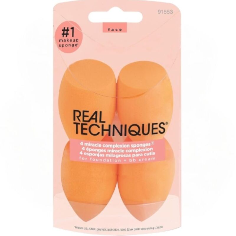 REAL TECHNIQUES - 4 EPONGES MIRACLE COMPLEXION