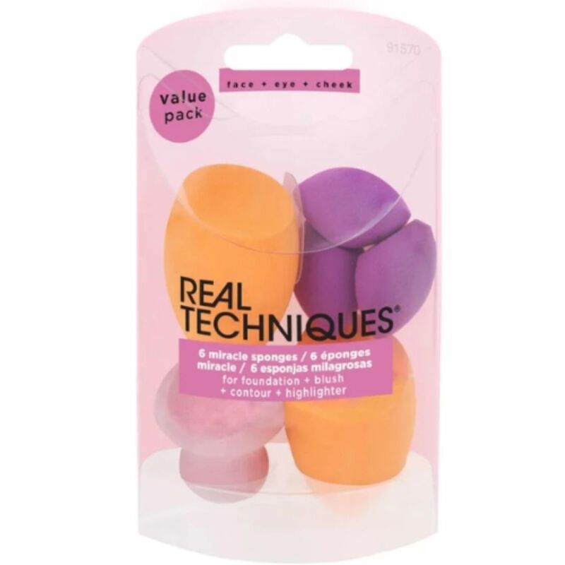 REAL TECHNIQUES - 6 EPONGS MIRACLE