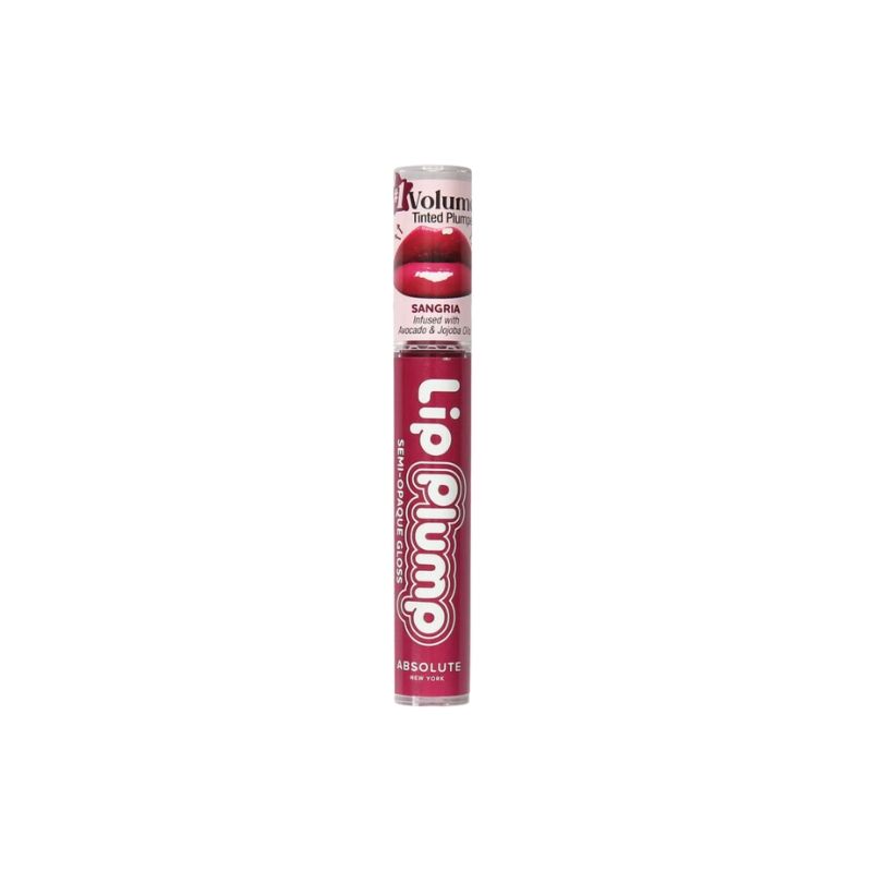 ABSOLUTE - LIP PLUMP SEMI-OPAQUE GLOSS SANGRIA