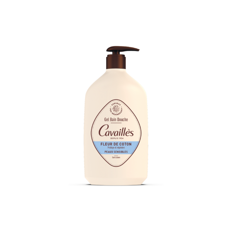 ROGE CAVAILLES - GEL BAIN DOUCHE BIO FLEUR DE COTON 1L