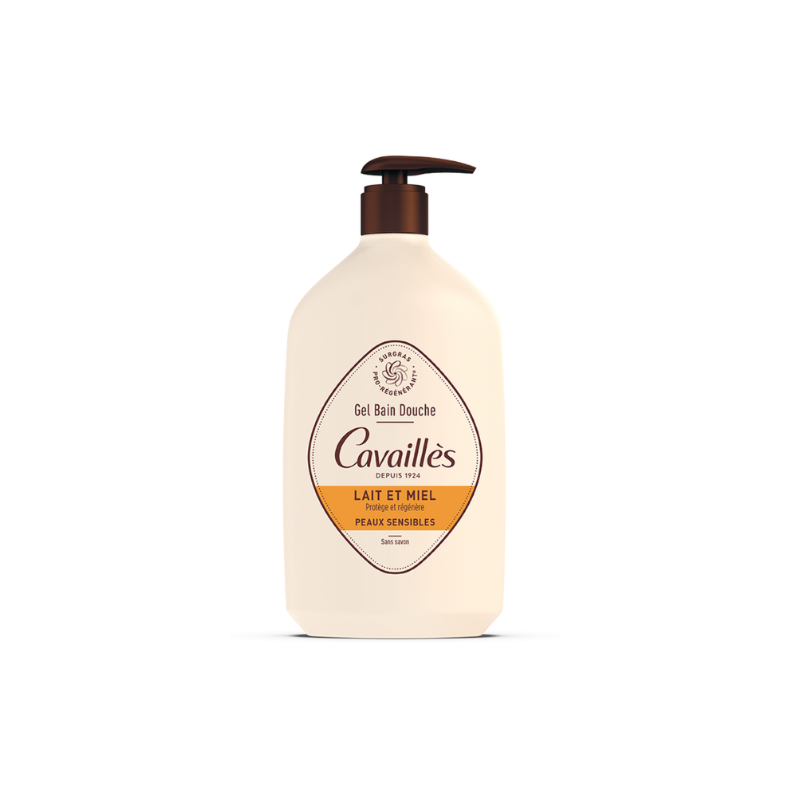 ROGE CAVAILLES - GEL BAIN DOUCHE BIO LAIT ET MIEL 1L