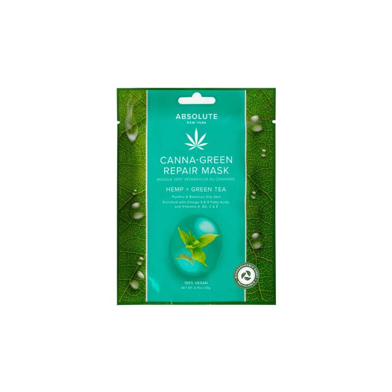 ABSOLUTE - CANNA GREEN REPAIR MASK HEMP   GREEN TEA