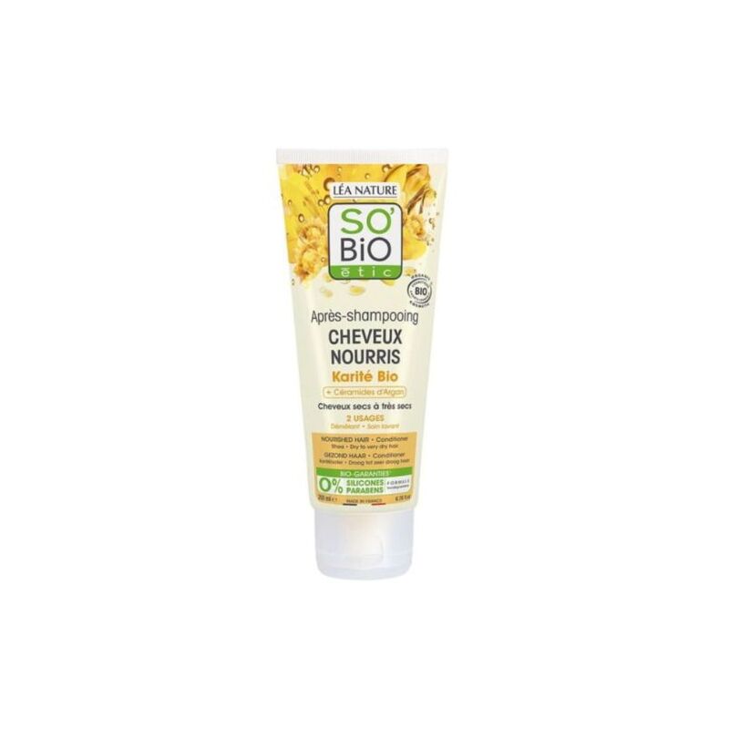 SO BIO - APRES SHAMPOOING CHEVEUX NOURRISSANT KARITE BIO 200ML