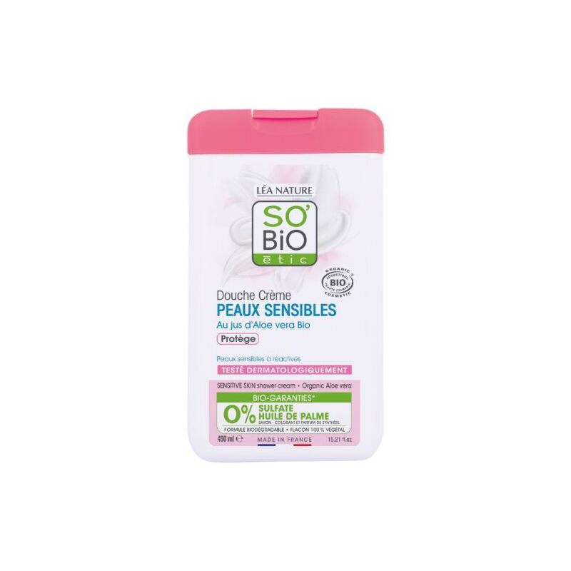 SO BIO -  DOUCHE CREME PEAUX SENSIBLES 450ML