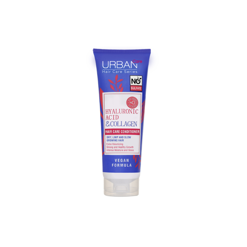 URBAN CARE- APRÈS-SHAMPOOING EXTRA VOLUME ACIDE HYALURONIQUE & COLLAGÈNE SANS SULFATE 250ML
