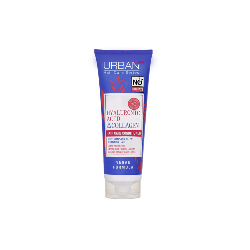 URBAN CARE- APRÈS-SHAMPOOING EXTRA VOLUME ACIDE HYALURONIQUE & COLLAGÈNE SANS SULFATE 250ML