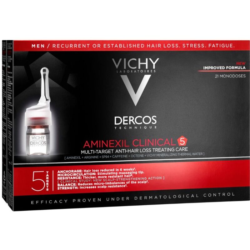 VICHY -DERCOS AMINEXIL AMPOULES MEN 01