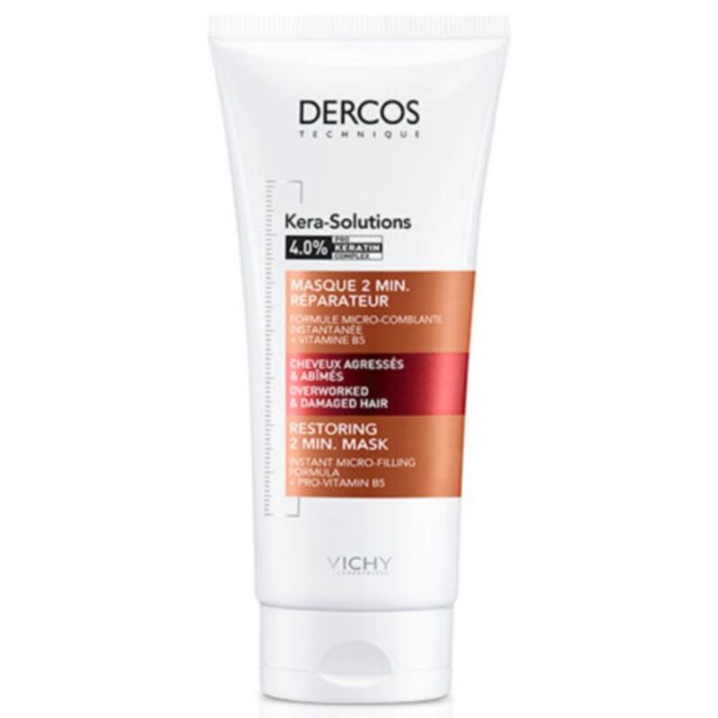 VICHY -DERCOS MASQUE 2 MIN REPARATEUR CHEVEUX AGRESSES & ABIMES