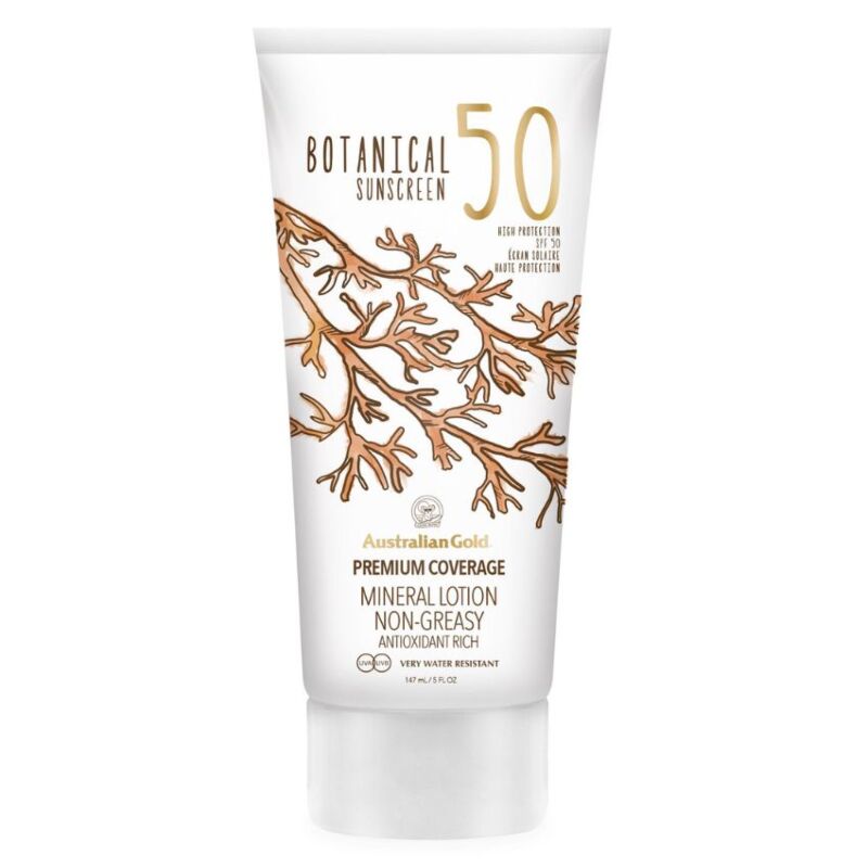 AUSTRALIAN GOLD - BOTANICAL SUNSCREEN SPF 50 MINERAL LOTION 147ML