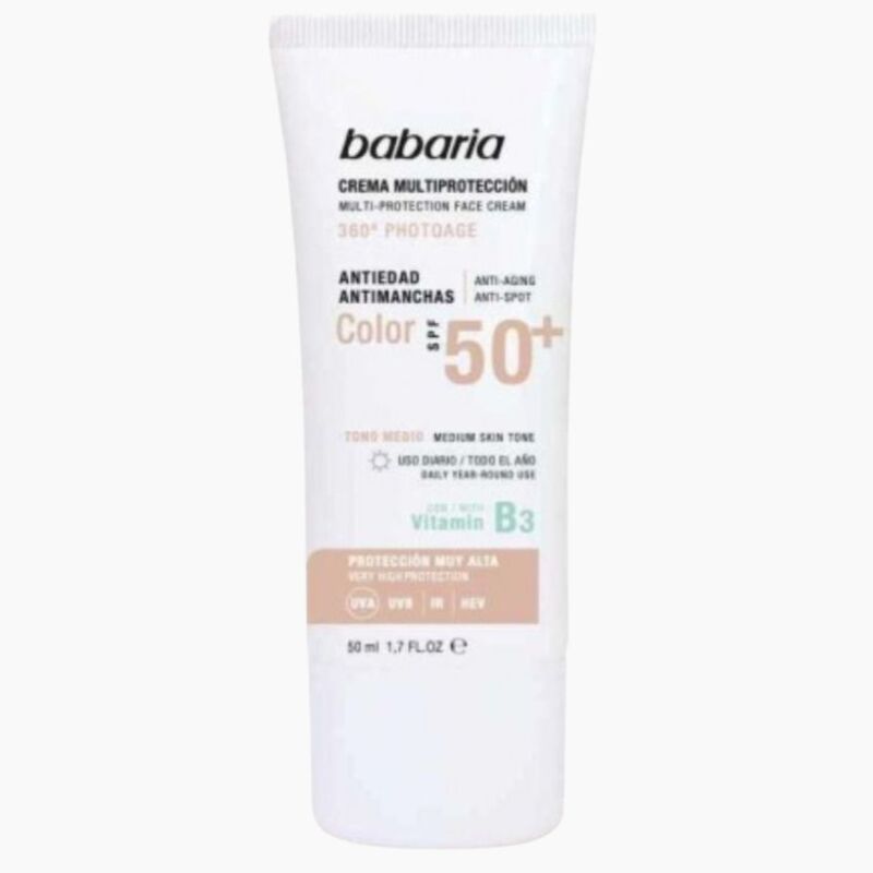 BABARIA - ECRAN SOLAIRE TEINTE PEAU MATURE SPF50  50ML