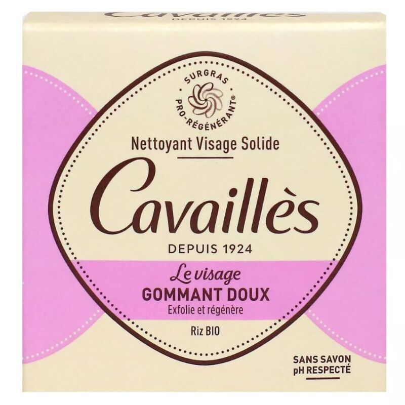 CAVAILLES - NETTOYANT VISAGE SOLIDE GOMMANT DOUX