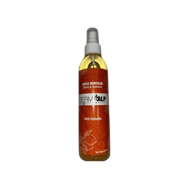 HUILE MINCEUR CITRON ET ROMARIN DERMAALP NATUREL BEAUTY ANTI CELLULITE