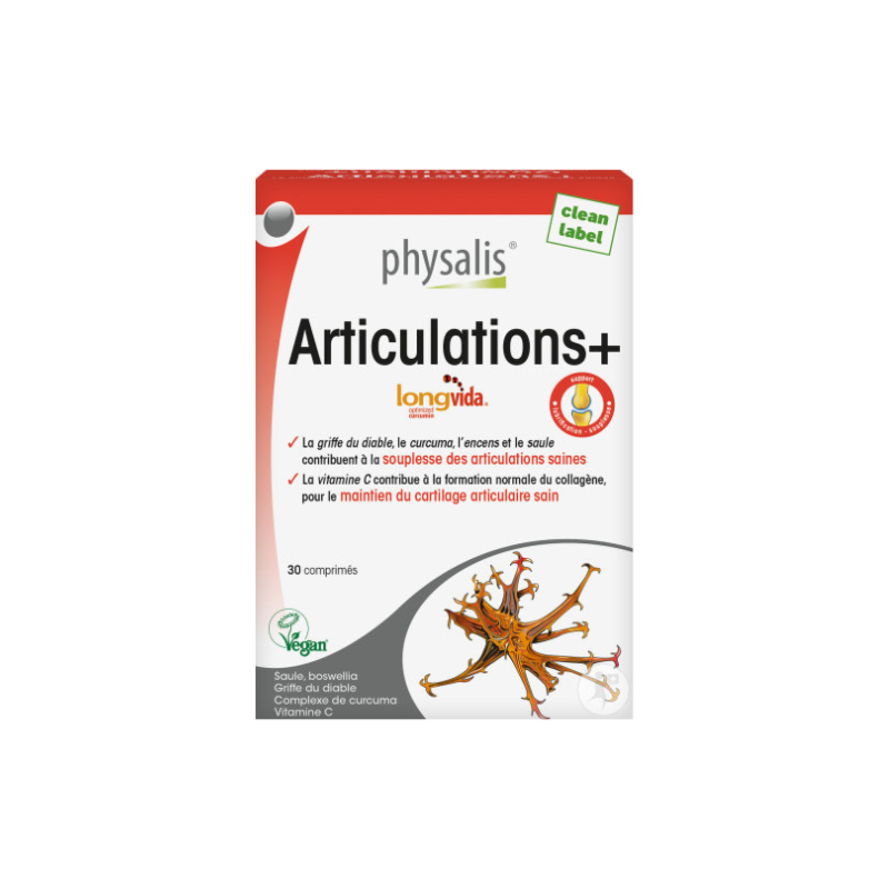PHYSALIS-ARTICULATIONS 30 COMPRIMÉS