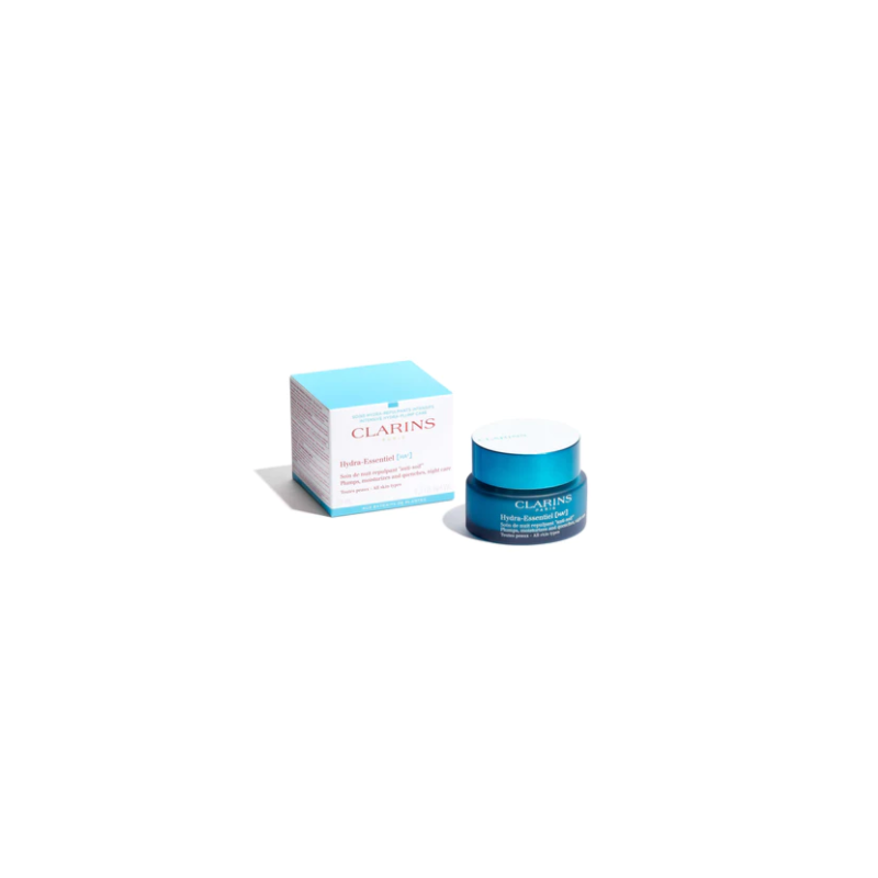 CLARINS- HYDRA ESSENTIEL [HA] SOIN NUIT REPULPANT ANTI SOIF TOUTE PEAU 50ML