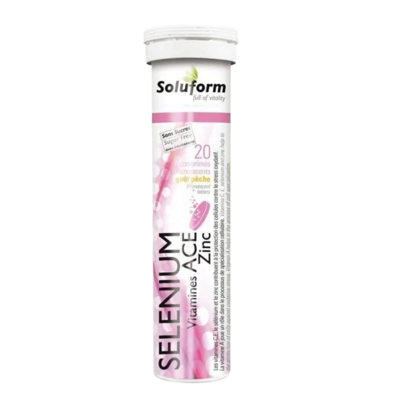 SOLUFORM-SELENIUM VITAMINE ACE ZINC 20 COMPRIMES EFFERVESCENTS