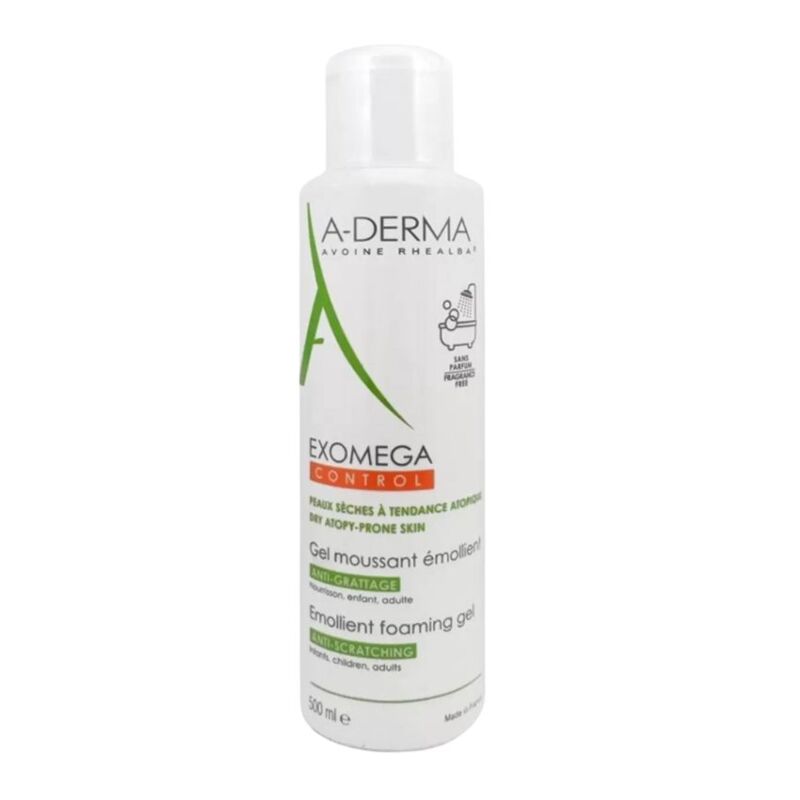 A-DERMA - EXOMEGA CONTROL GEL MOUSSANT EMOLIENT 500ML