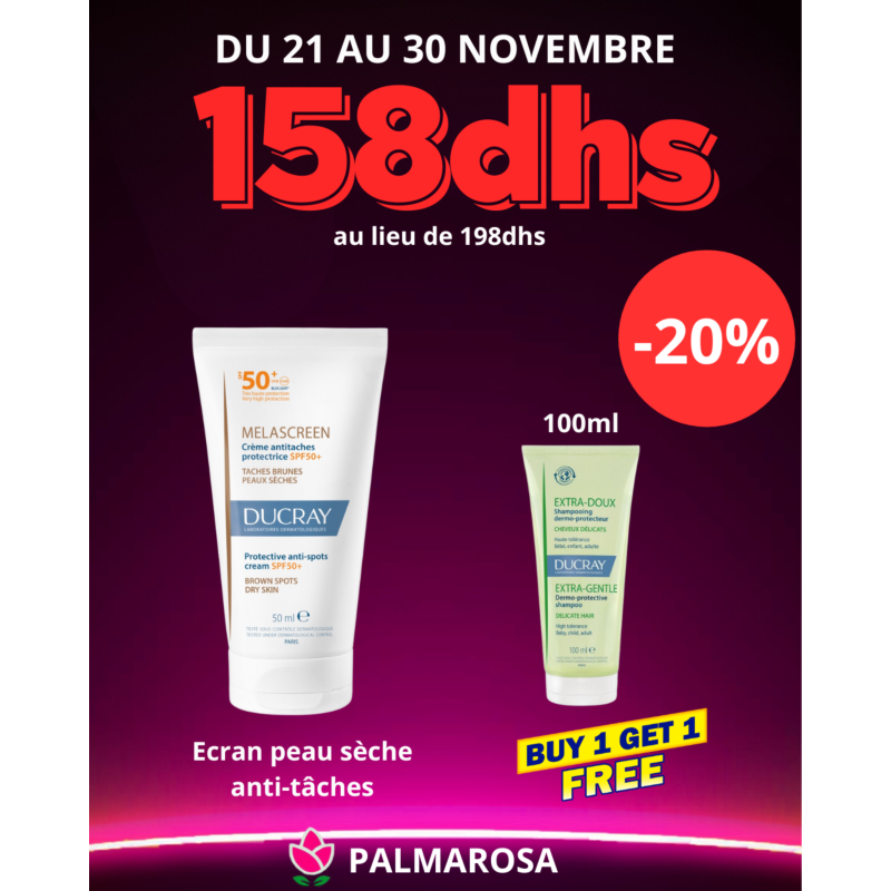 DUCRAY -MELASCREEN SPF50  PROTECTION SOLAIRE ANTI TACHES BRUNES 50ML