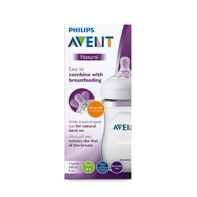 AVENT- BIBERON NATUREL  1M 260ML 260ML