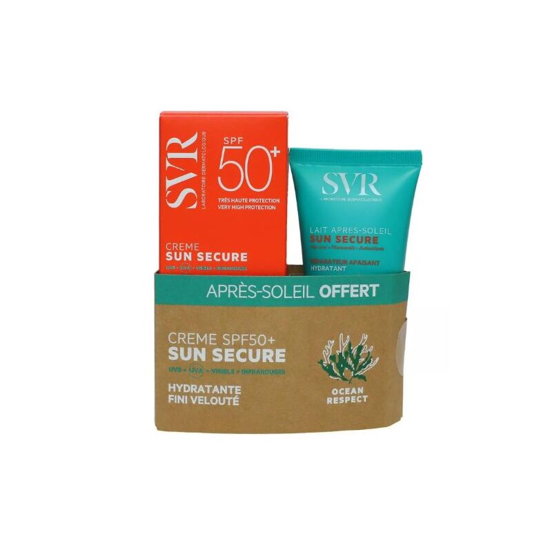  SVR - ECRAN SUN SECURE CREME BIODEGRADABLE SPF50  50ML  LAIT AP SOLEIL 50ML OFFERT