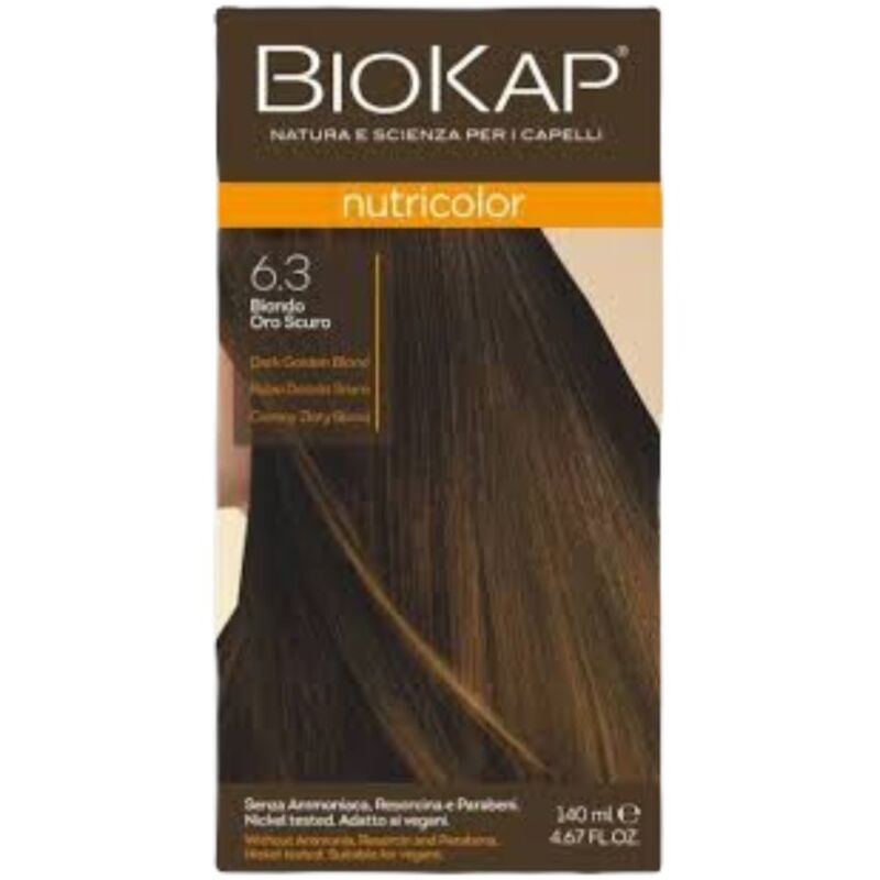 BIOKAP - NUTRICOLOR 6.3 BLOND OR FONCE