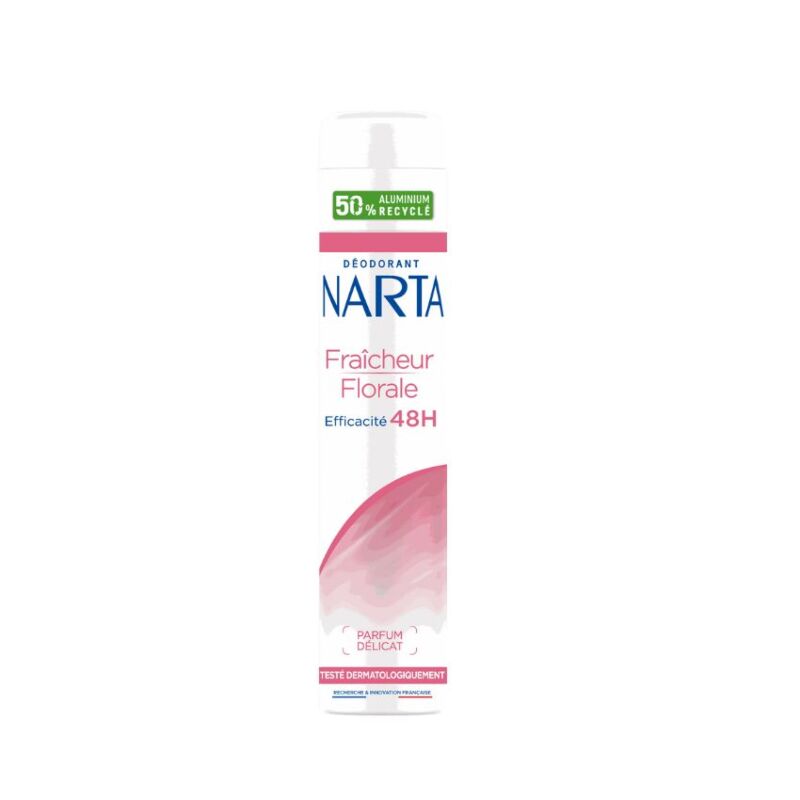 NARTA - DÉODORANT SPRAY ANTI-TRANSPIRANT FRAÎCHEUR FLORALE 48H