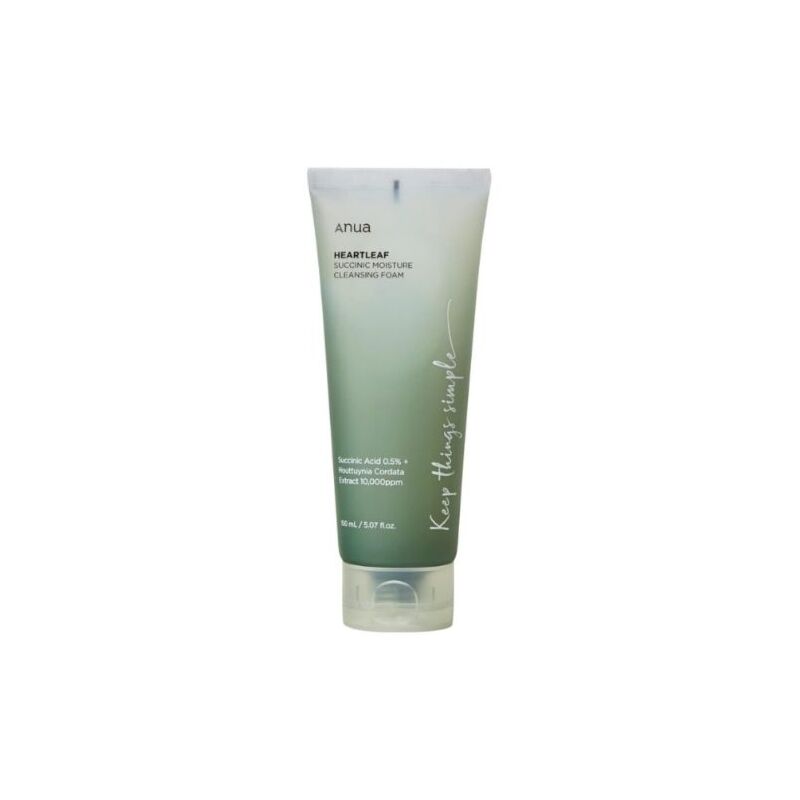 ANUA - HEARTLEAF SUCCINIC MOISTURE CLEANSING FOAM 150 ML
