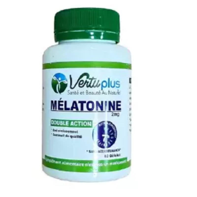 VERTU PLUS - MELATONINE 2MG 60 GELULES