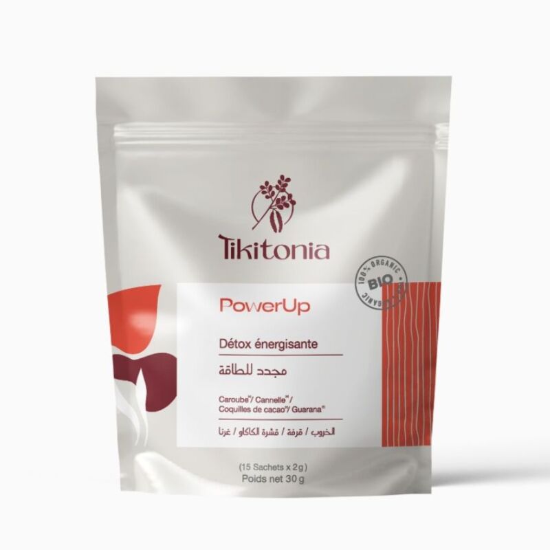 TIKITONIA TISANE POWERUP- DÉTOX ÉNERGISANTE 15 UNITÉS 30G